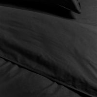 Ambiante Cotton Uni Black dekbedovertrek zwart NL 1 persoons (140 x 200/220cm)