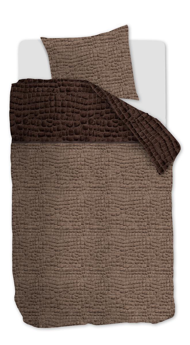 Rivièra Maison Croco Green dekbedovertrek groen NL 1 persoons (140 x 200/220cm)