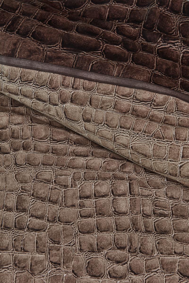 Rivièra Maison Croco Green dekbedovertrek groen NL 1 persoons (140 x 200/220cm)