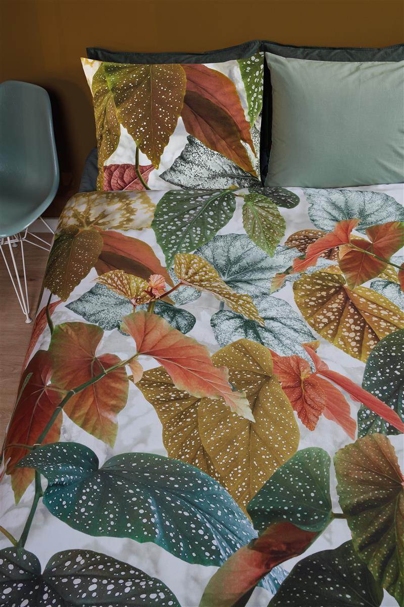 Beddinghouse Begonia Green dekbedovertrek groen NL 1 persoons (140 x 200/220cm)