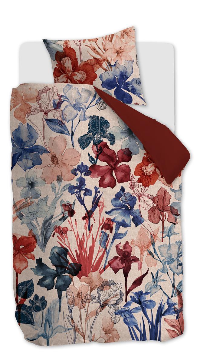 Foto van een Beddinghouse Iris Field Dekbedovertrek - Eenpersoons - 140x200/220 - Rood ean nummer: 8719931484668