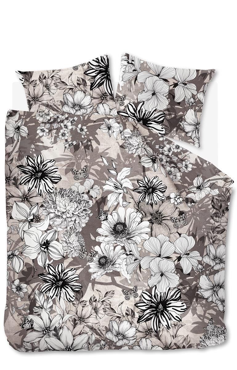 Foto van een Beddinghouse Black Garden Dekbedovertrek - Tweepersoons - 200x200/220 - Naturel ean nummer: 8719931486396