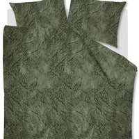 Foto van een At Home by Beddinghouse Feel Warm Dekbedovertrek - Lits-Jumeaux - 240x200/220 - Groen ean nummer: 8719931486778