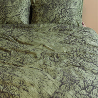 Foto van een At Home by Beddinghouse Feel Warm Dekbedovertrek - Lits-Jumeaux - 240x200/220 - Groen ean nummer: 8719931486778
