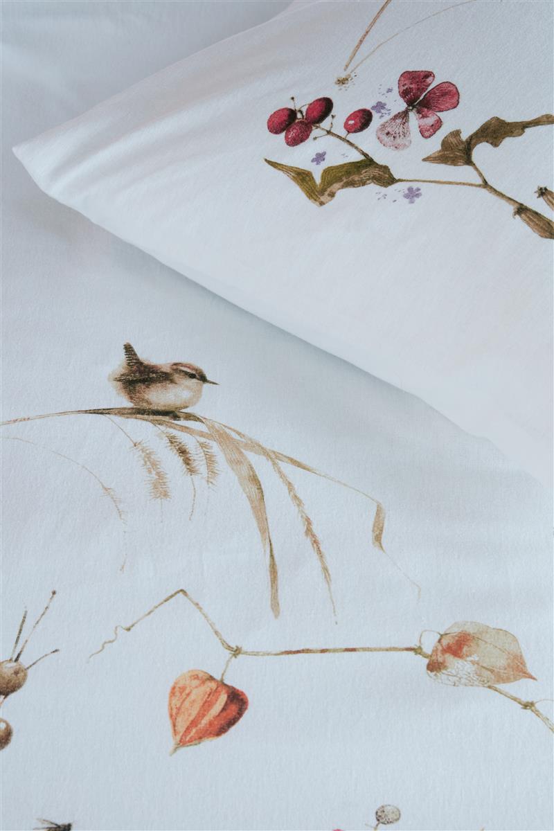 Marjolein Bastin Winter Wren dekbedovertrek wit NL 2 persoons (200 x 200/220 cm)