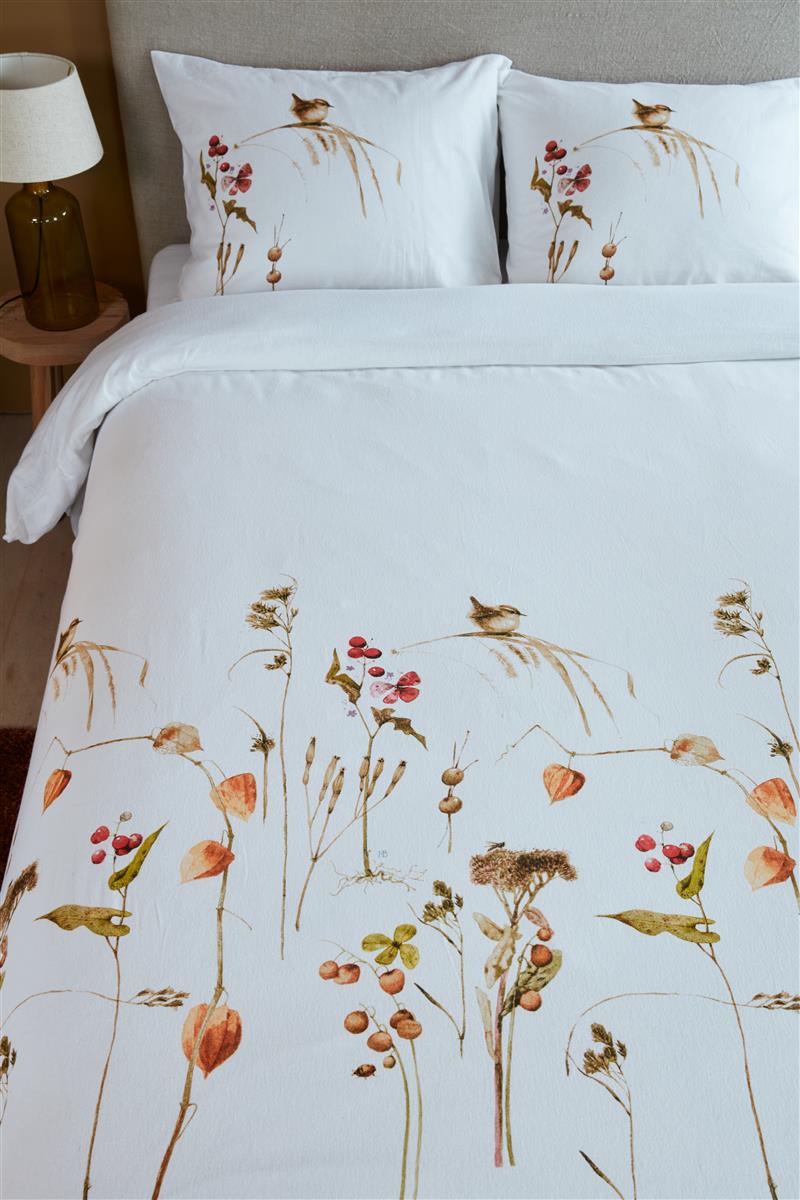 Marjolein Bastin Winter Wren dekbedovertrek wit NL 2 persoons (200 x 200/220 cm)