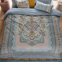 Foto van een Pip Studio Majorelle Carpet Dekbedovertrek - Tweepersoons - 200x200/220 - Blauw ean nummer: 8719931565459