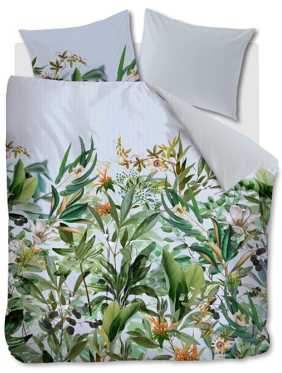 Foto van een Kardol Cadence Dekbedovertrek - Lits-Jumeaux - 240x200/220 - Blauw Groen ean nummer: 8719931579265