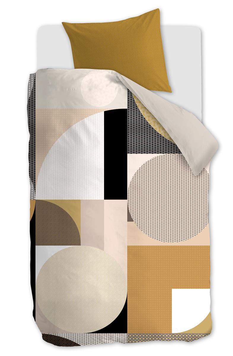 Foto van een Beddinghouse Dutch Design Statement Dekbedovertrek - Eenpersoons - 140x200/220 - Naturel ean nummer: 8719931584979