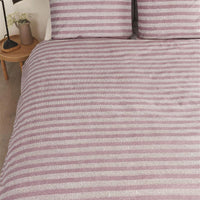 Ariadne at Home Knit stripes lila dekbedovertrek paars NL Lits-jumeaux (240 x 200/220 cm)