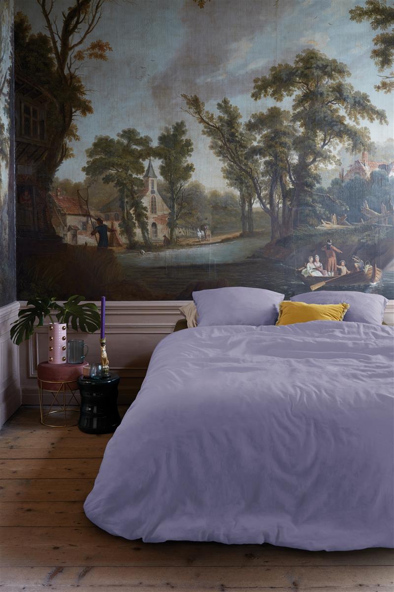 Foto van een At Home by Beddinghouse Easy Dekbedovertrek - Eenpersoons - 140x200/220 - Lila ean nummer: 8719931586133