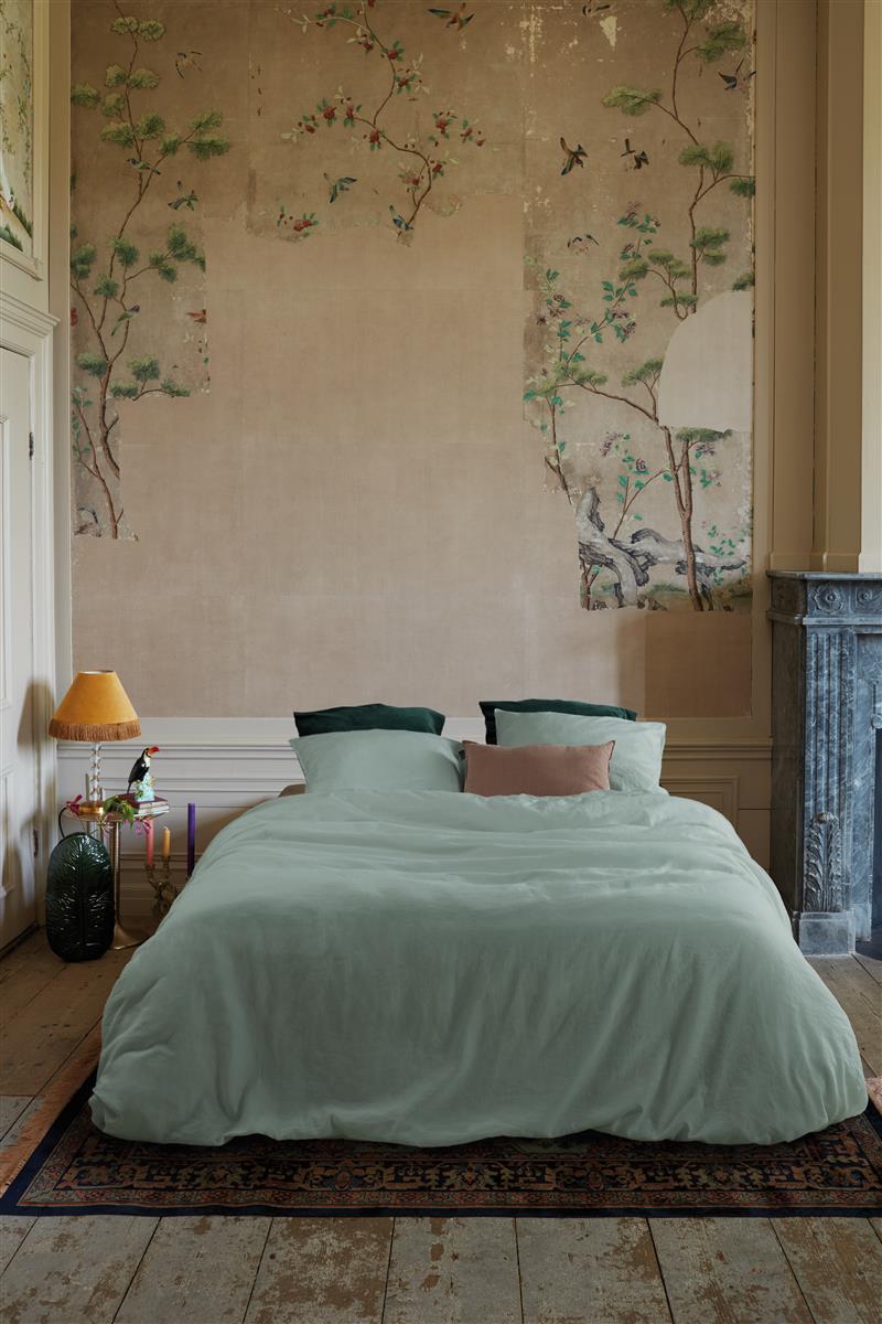 At Home Easy Light Green dekbedovertrek groen NL 1 persoons (140 x 200/220cm)