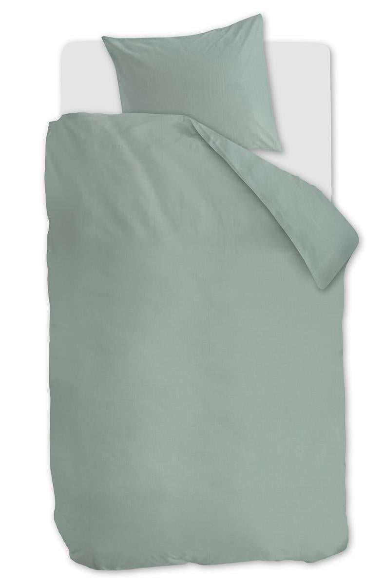 At Home Easy Light Green dekbedovertrek groen NL 1 persoons (140 x 200/220cm)