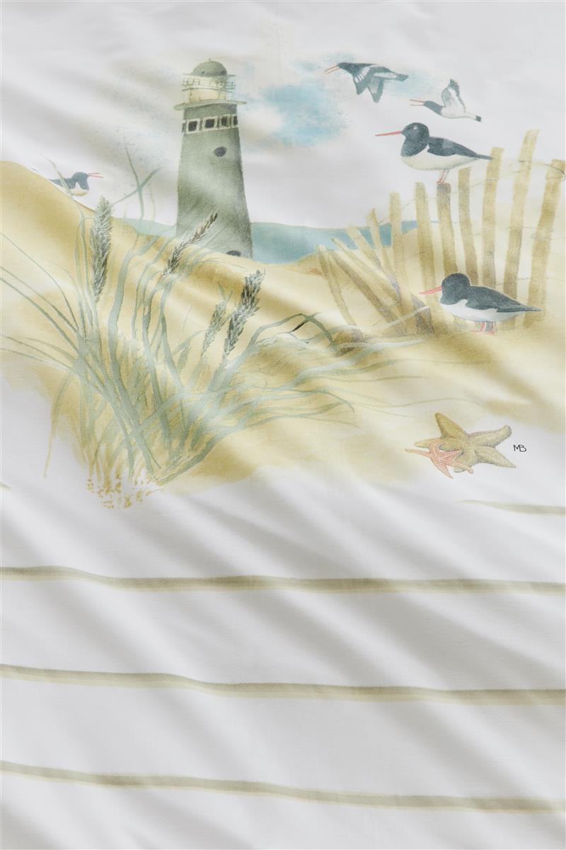 Marjolein Bastin Summer Tide Natural dekbedovertrek wit NL 2 persoons (200 x 200/220 cm)