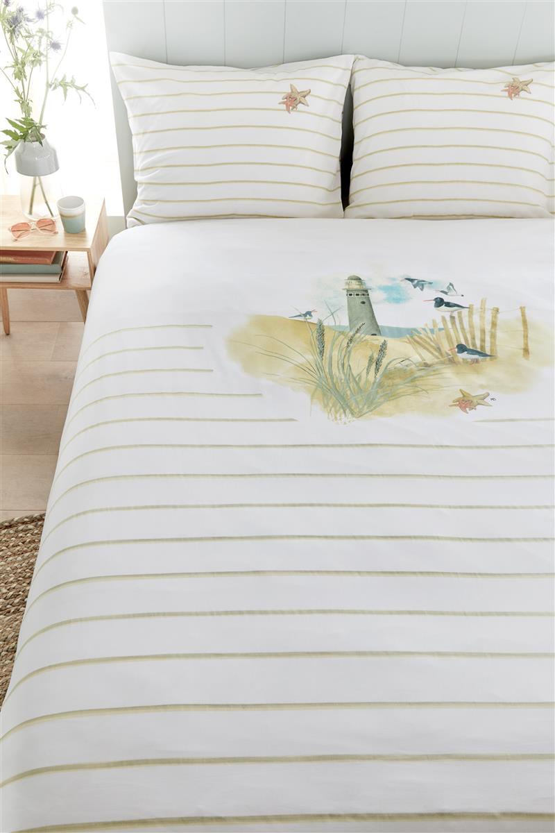 Marjolein Bastin Summer Tide Natural dekbedovertrek beige NL Lits-jumeaux (240 x 200/220 cm)
