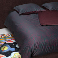 Foto van een MOOOI Dodo Pavone Dekbedovertrek - Lits-Jumeaux - 240x200/220 - Blauw ean nummer: 8719931591151