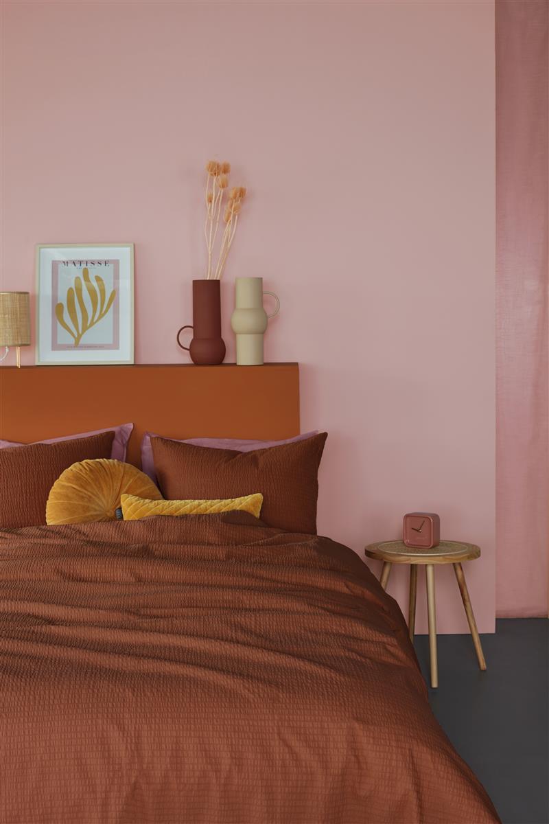 Foto van een Beddinghouse Wave Dekbedovertrek - Lits-Jumeaux - 240x200/220 - Steenrood ean nummer: 8719931591359