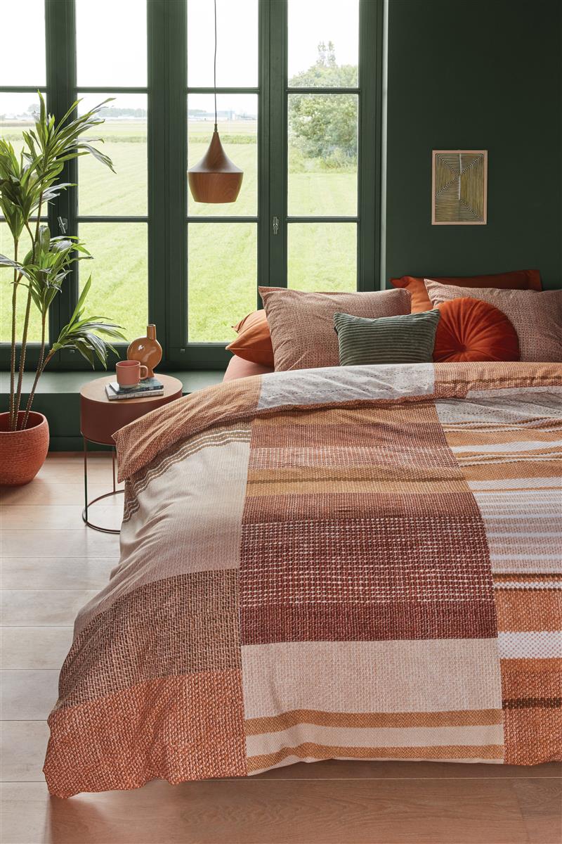 Beddinghouse Oliver Terra dekbedovertrek terra NL 2 persoons (200 x 200/220 cm)