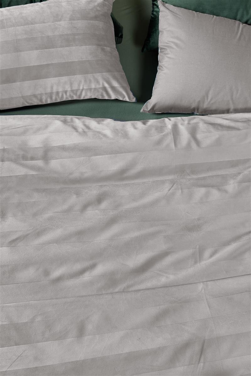 At Home Soft Shine Light Grey dekbedovertrek grijs NL Lits-jumeaux (240 x 200/220 cm)