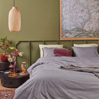 Foto van een At Home by Beddinghouse One Colour Dekbedovertrek - Eenpersoons - 140x200/220 - Zwart ean nummer: 8719931593667