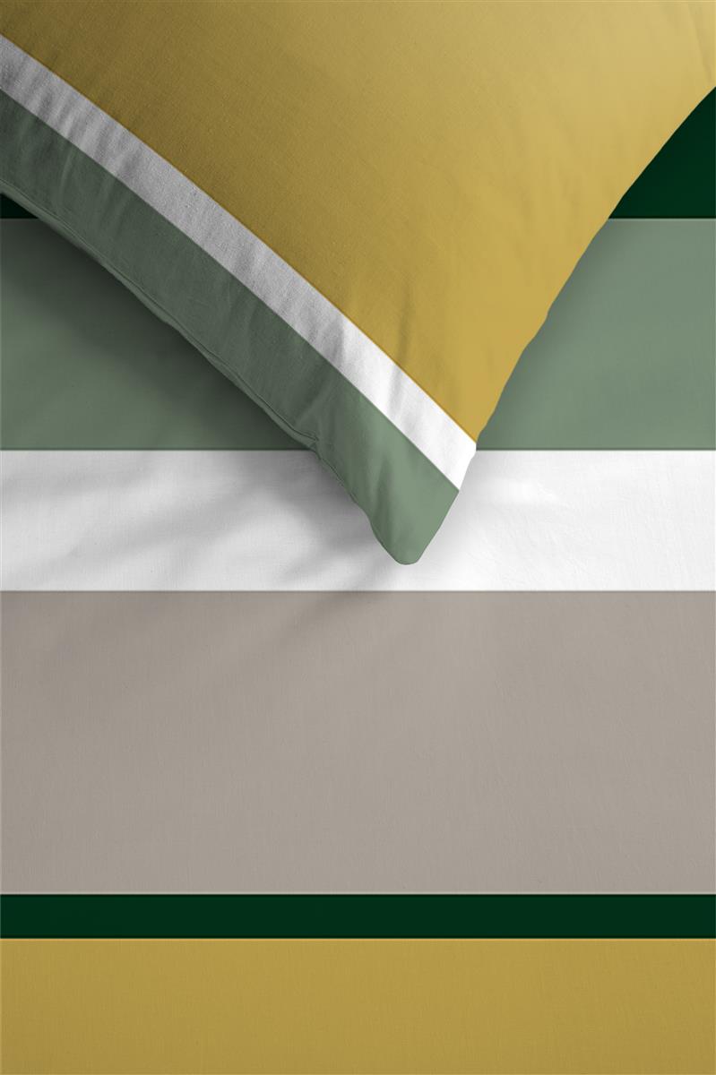Ambiante Andy Green dekbedovertrek groen NL 2 persoons (200 x 200/220 cm)