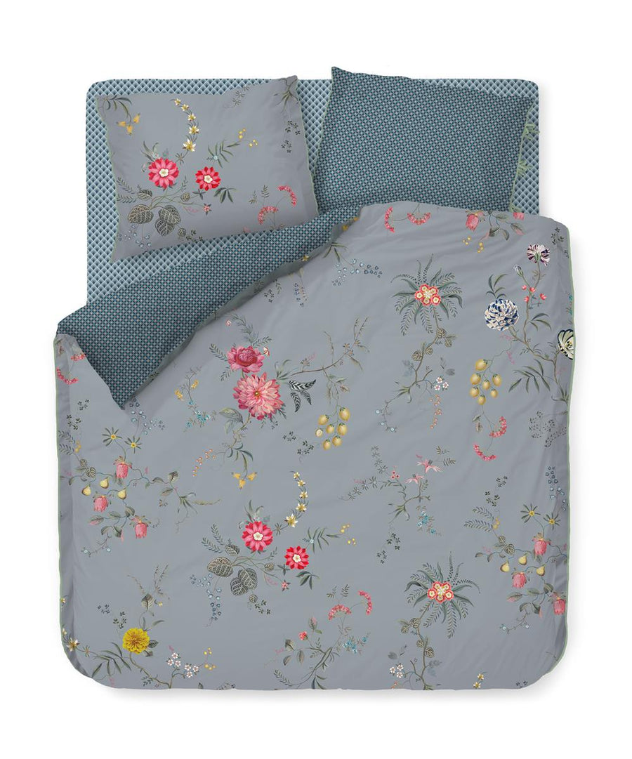 Pip Studio Fleur Grandeur Blue dekbedovertrek blauw NL Lits-jumeaux (240 x 200/220 cm)