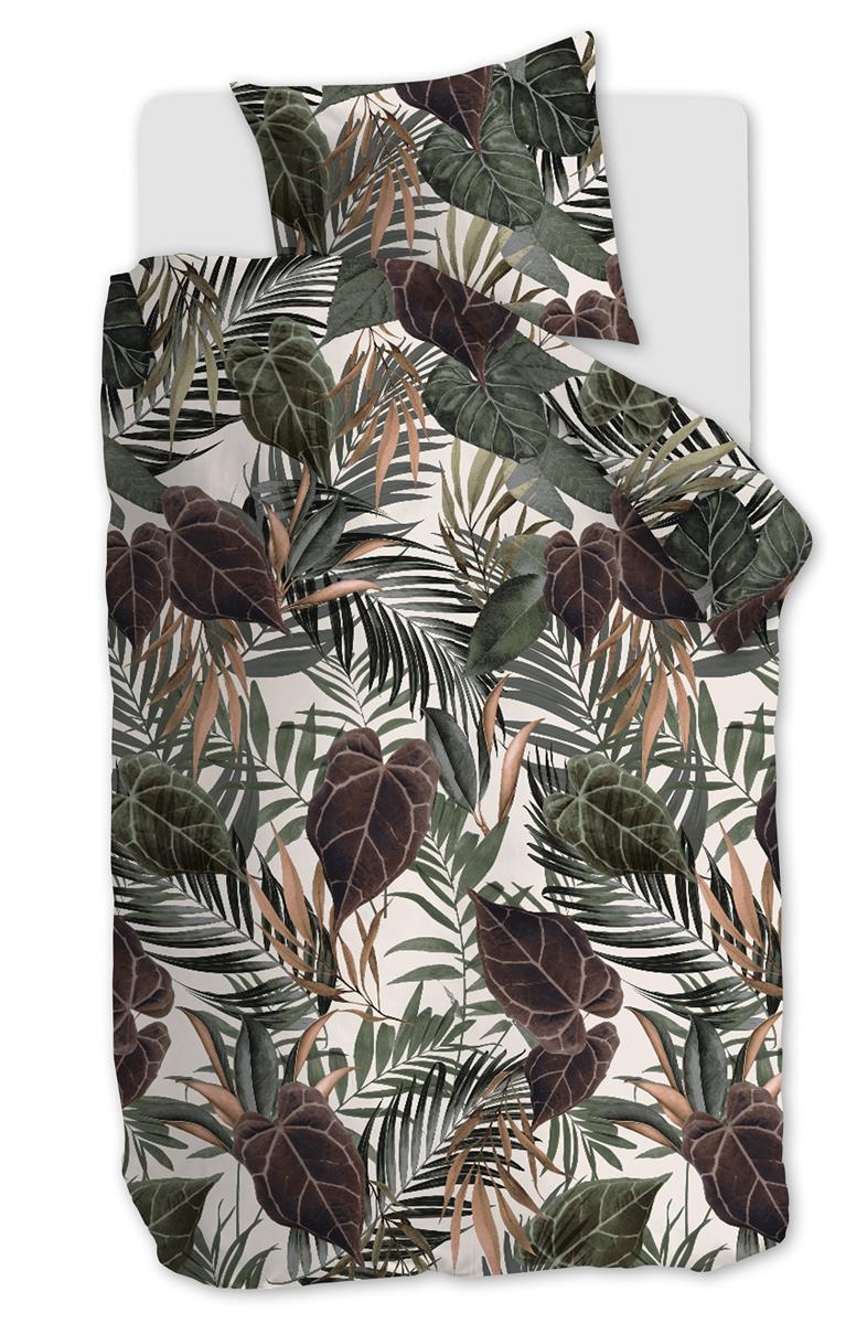 Beddinghouse Ohema Off-White dekbedovertrek groen NL 1 persoons (140 x 200/220cm)
