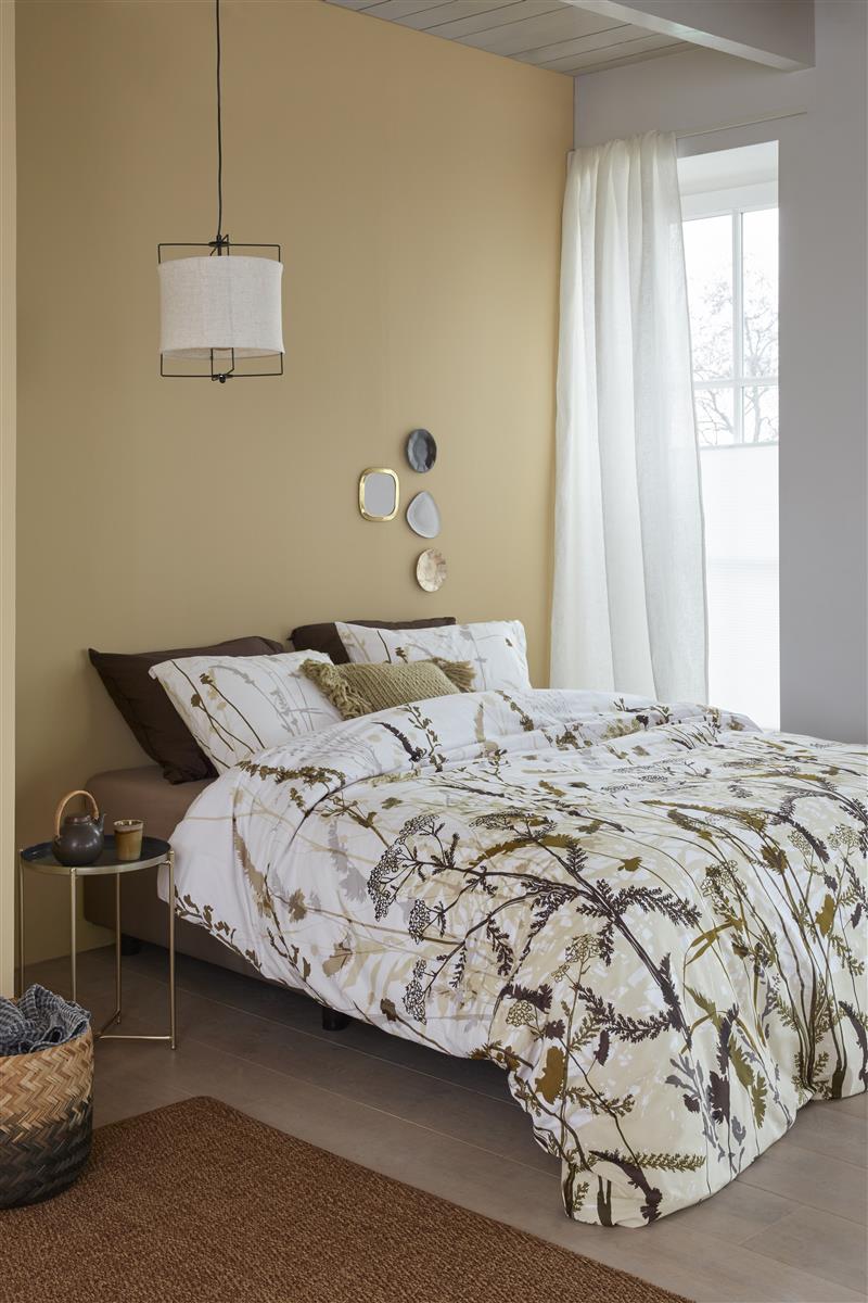 Foto van een Beddinghouse Grasses Dekbedovertrek - Eenpersoons - 140x200/220 - Naturel ean nummer: 8719931684853