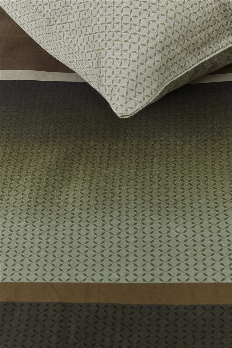 Beddinghouse Kian Olive dekbedovertrek groen NL Lits-jumeaux (240 x 200/220 cm)