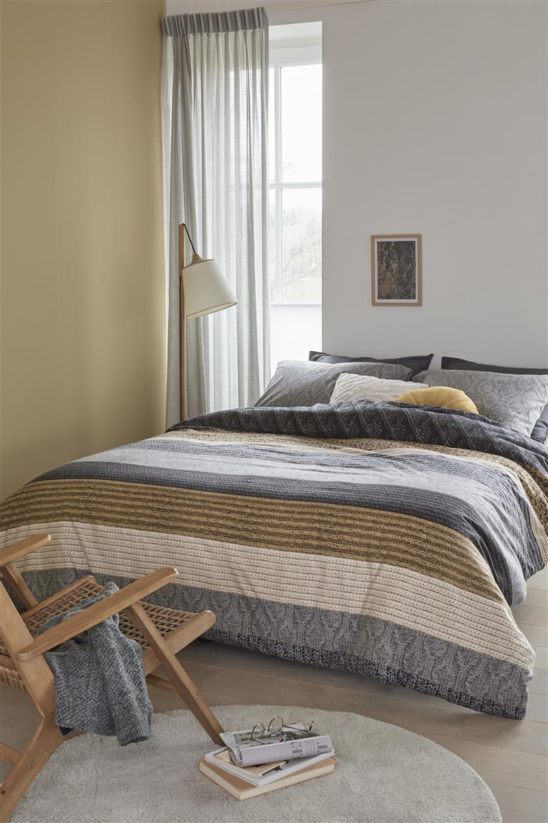 Beddinghouse Lowie Grey dekbedovertrek grijs NL 1 persoons (140 x 200/220cm)