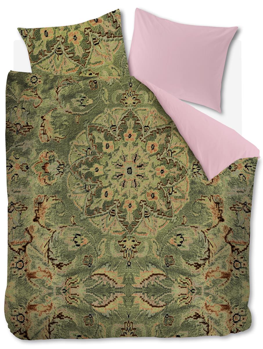 Foto van een At Home by Beddinghouse Persian Rug Dekbedovertrek - Lits-Jumeaux - 240x200/220 - Groen ean nummer: 8719931693480