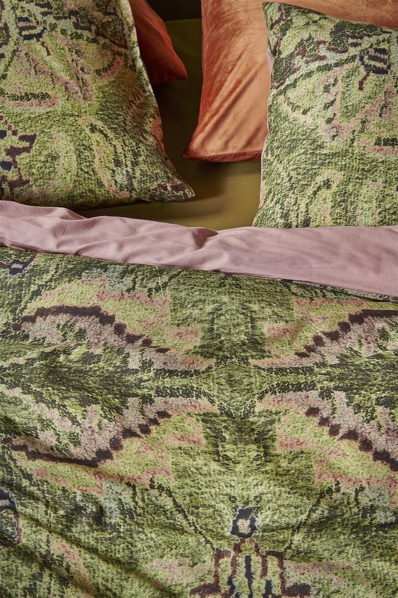 Foto van een At Home by Beddinghouse Persian Rug Dekbedovertrek - Lits-Jumeaux - 240x200/220 - Groen ean nummer: 8719931693480