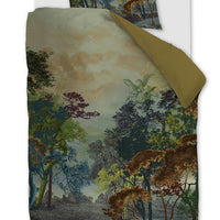 Foto van een Kardol Forest Gate Dekbedovertrek - Eenpersoons - 140x200/220 - Olijfgroen ean nummer: 8719931693879