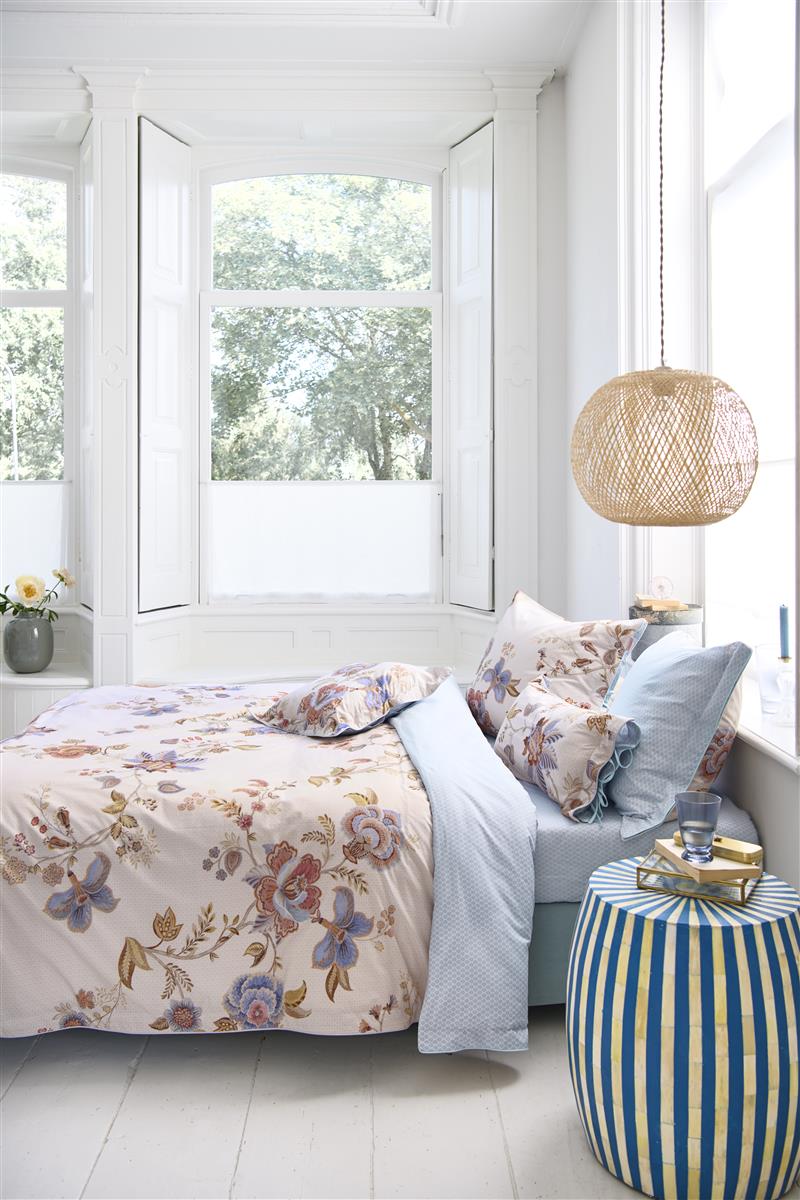 Pip Studio Cece Fiore White dekbedovertrek wit NL 1 persoons (140 x 200/220cm)