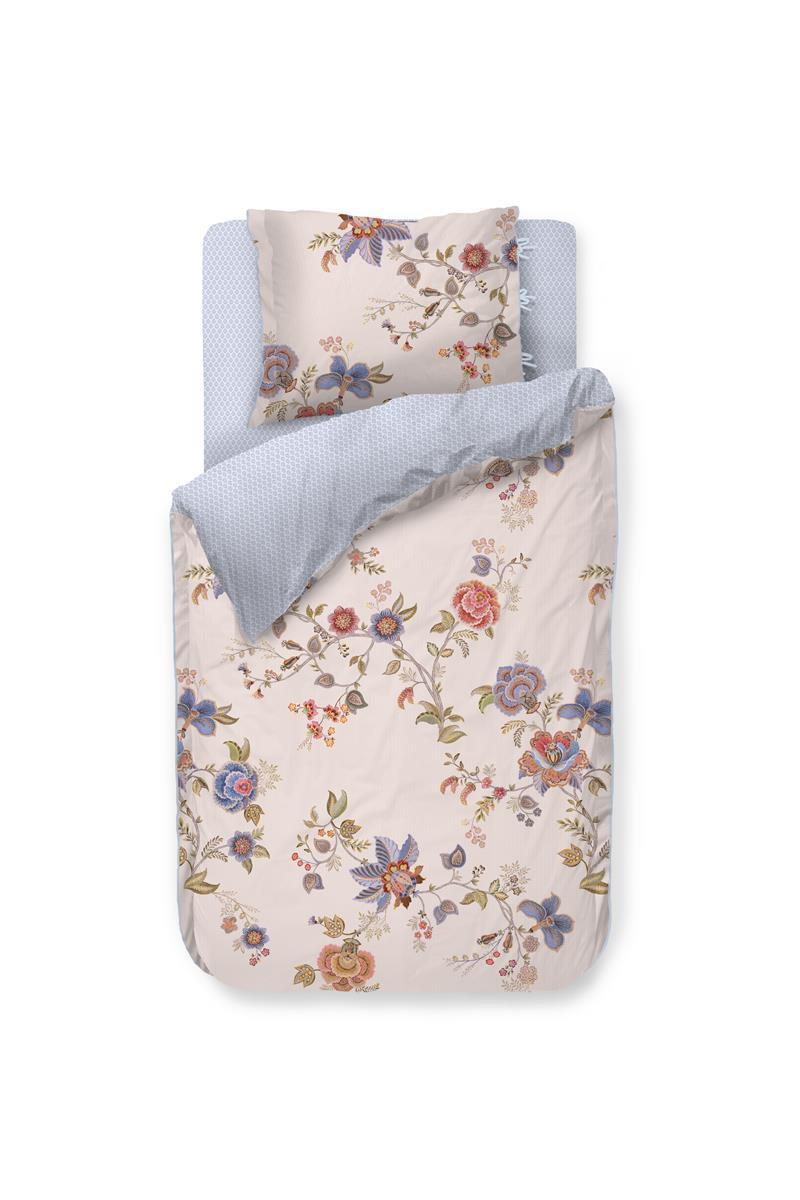 Pip Studio Cece Fiore White dekbedovertrek wit NL 1 persoons (140 x 200/220cm)