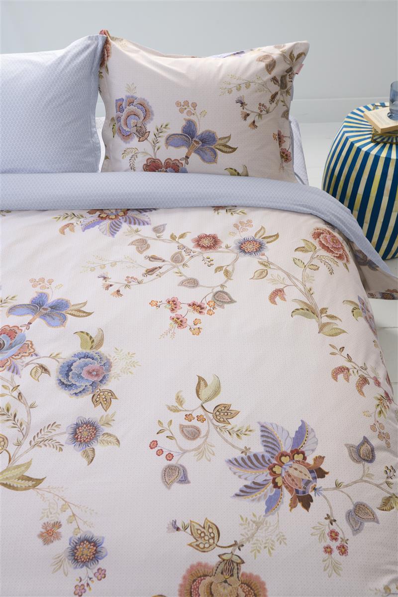 Pip Studio Cece Fiore White dekbedovertrek wit NL 1 persoons (140 x 200/220cm)