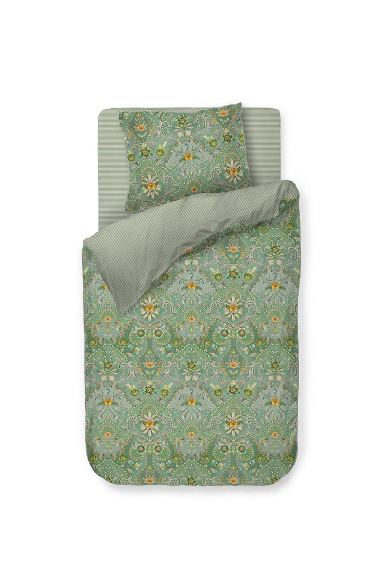 Pip Studio Saluti Picolli Green dekbedovertrek groen NL 1 persoons (140 x 200/220cm)
