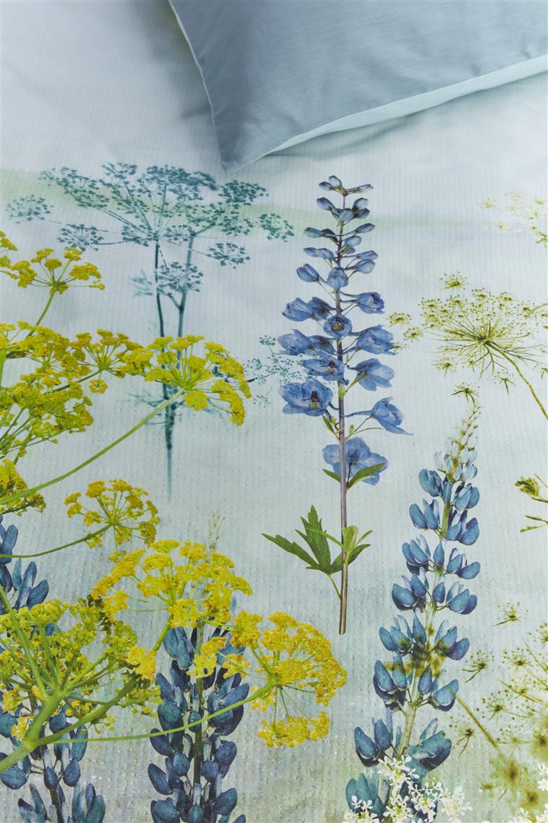 Foto van een Beddinghouse Wildflowers Dekbedovertrek - Lits-Jumeaux - 240x200/220 - Blauw Groen ean nummer: 8719931779788