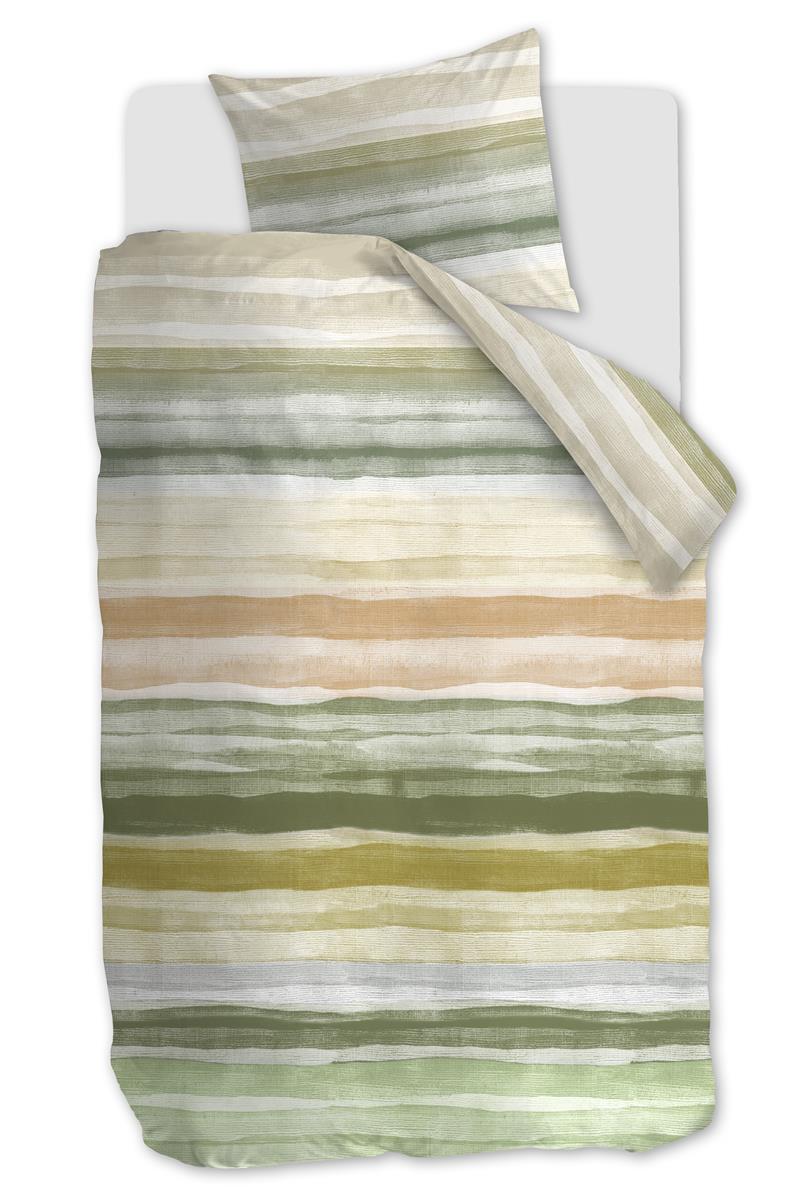 Foto van een Ariadne At Home by Beddinghouse Colour Palette Dekbedovertrek - zonder kussensloop - Eenpersoons - 140x200/220 - Groen ean nummer: 8719931783037