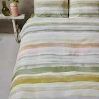 Foto van een Ariadne At Home by Beddinghouse Colour Palette Dekbedovertrek - zonder kussensloop - Eenpersoons - 140x200/220 - Groen ean nummer: 8719931783037