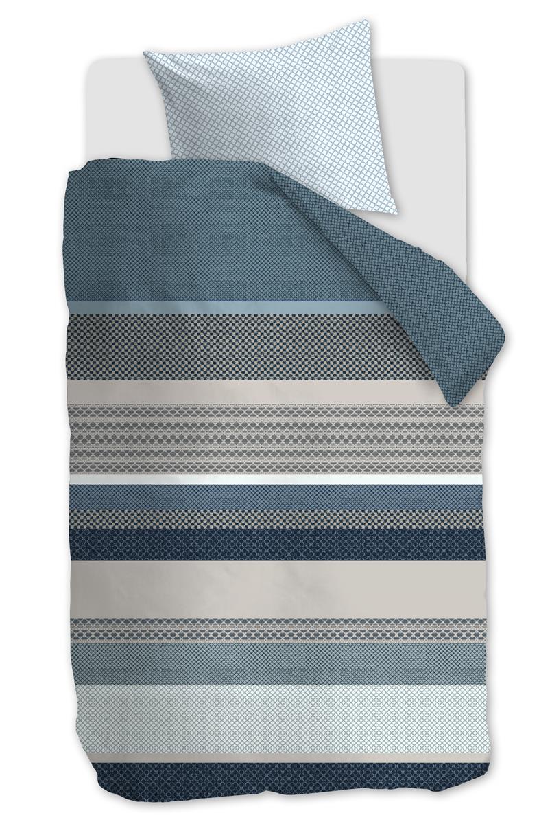 Beddinghouse Lennart Blue dekbedovertrek blauw NL 1 persoons (140 x 200/220cm)