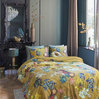 Foto van een Beddinghouse x Van Gogh Partout des Fleurs Dekbedovertrek - Eenpersoons - 140x200/220 - Goud ean nummer: 8719931785338