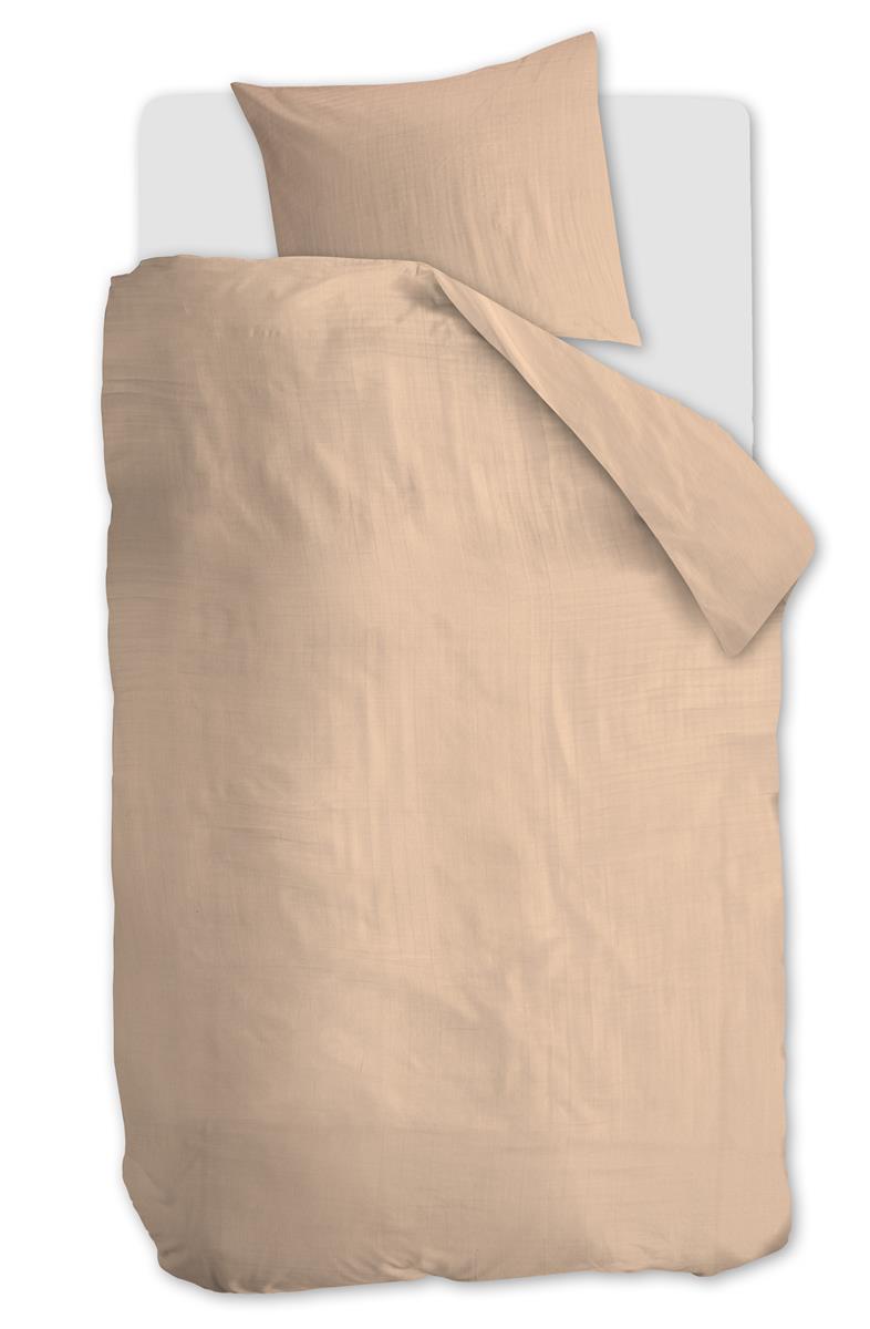 At Home Optimism Nude dekbedovertrek beige NL 1 persoons (140 x 200/220cm)