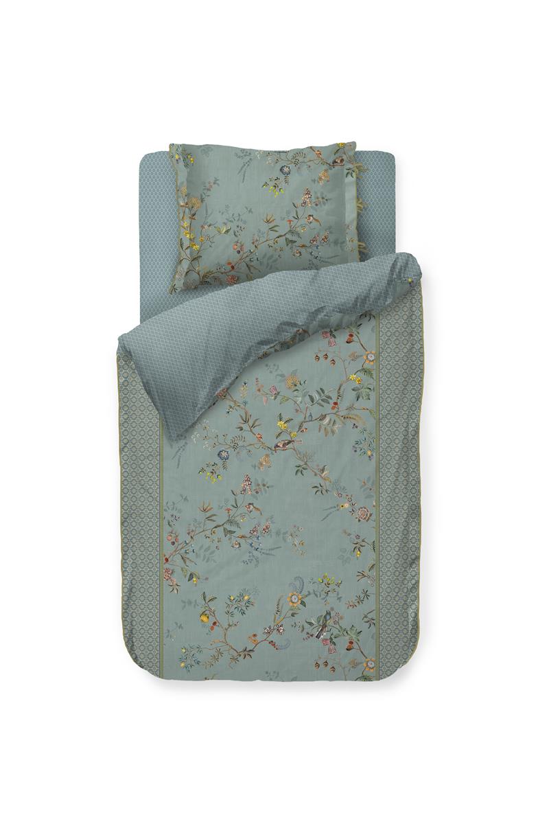 Foto van een Pip Studio Autunno Dekbedovertrek - Eenpersoons - 140x200/220 - Licht blauw ean nummer: 8719931948597