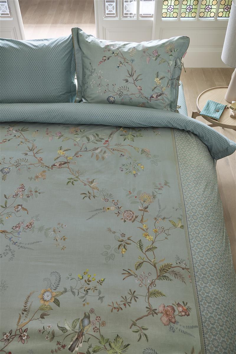 Foto van een Pip Studio Autunno Dekbedovertrek - Eenpersoons - 140x200/220 - Licht blauw ean nummer: 8719931948597
