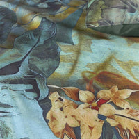 Foto van een Kardol Floral Embrace Dekbedovertrek - Eenpersoons - 140x200/220 - Blauw Groen ean nummer: 8719931957933