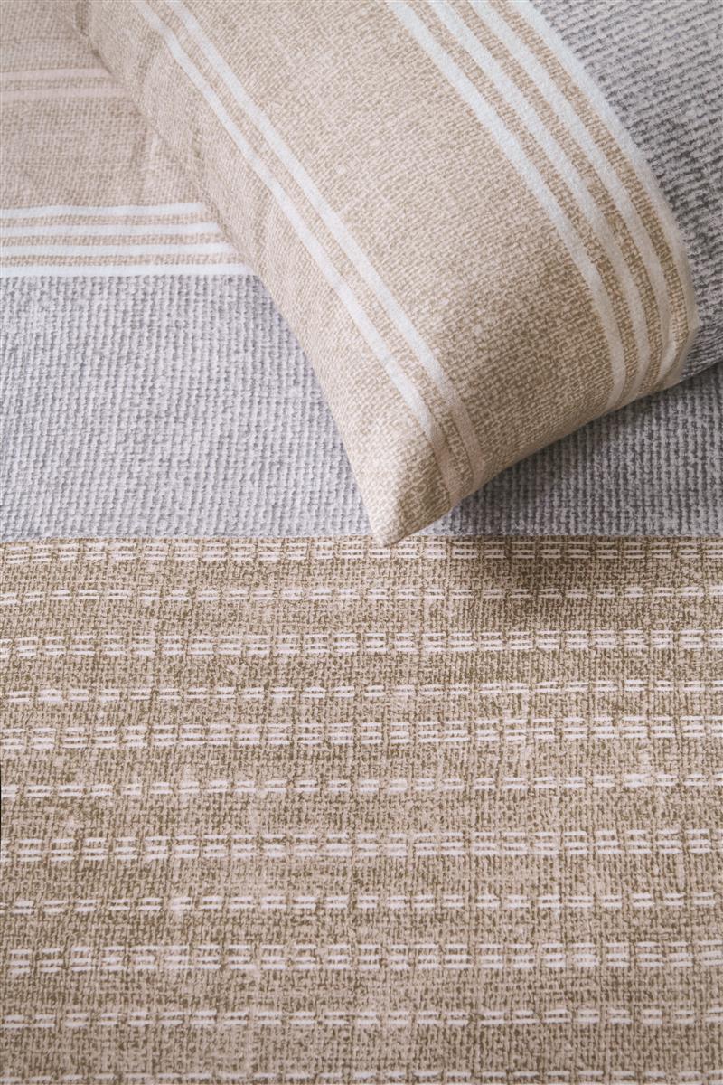 Foto van een Ariadne At Home by Beddinghouse Stitches Dekbedovertrek - Eenpersoons - 140x200/220 - Grijs ean nummer: 8719931960490