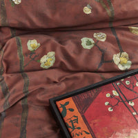 Foto van een Beddinghouse x Van Gogh Plum Blossoms Dekbedovertrek - Eenpersoons - 140x200/220 - Rood ean nummer: 8719931965617