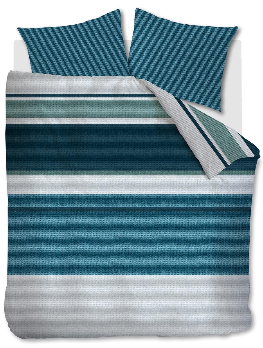 Foto van een Beddinghouse Laila Dekbedovertrek - Tweepersoons - 200x200/220 - Blauw ean nummer: 8719931970789
