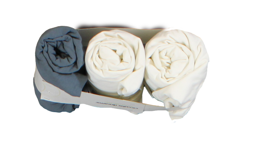3x Hoeslaken - 80/90 x 200/220 - Topper